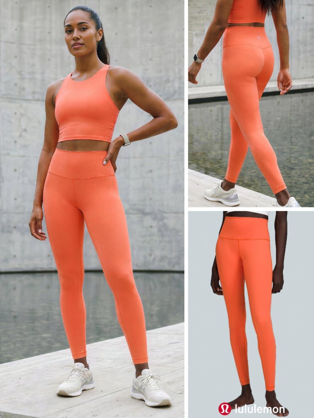 Lululemon Wunder Under Leggings 8 High Rise Tight 28" Warm Coral W5CQQS NWOT